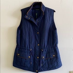 Ralph Lauren navy blue puffer vest